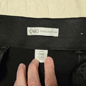 Cato Black Curvy Fit Trousers